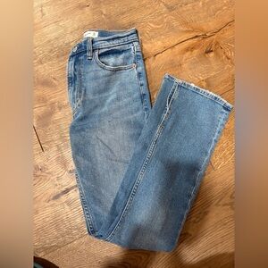 Abercrombie High Rise Split Hem Skinny Jean